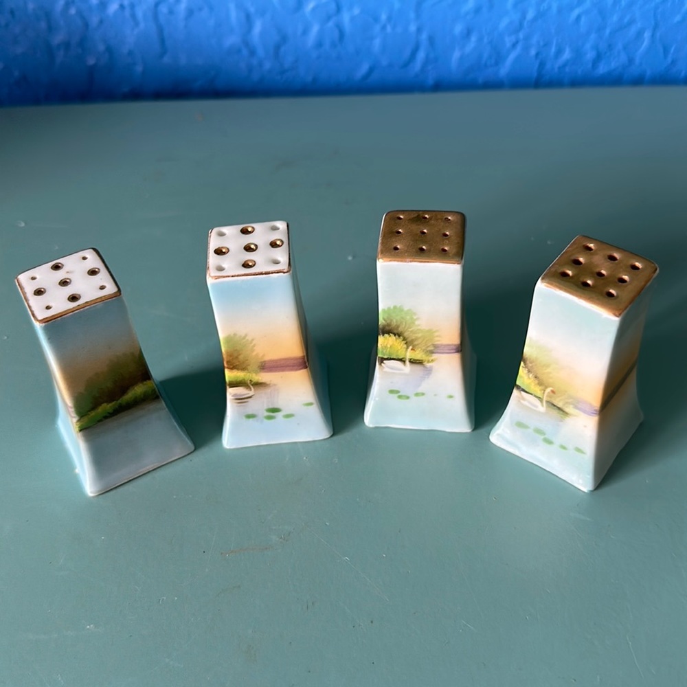 4 Vintage Japanese Salt and Peppers